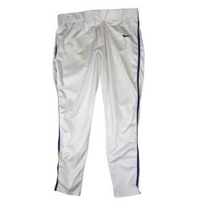 Nike Team Baseball Pants XL White Blue Pinstripe LA Pro Style